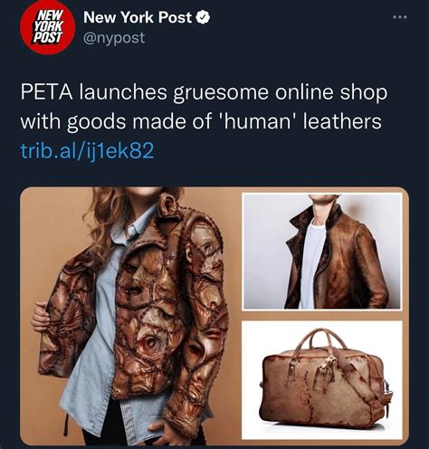 peta fake human clothes|peta leather clothing.